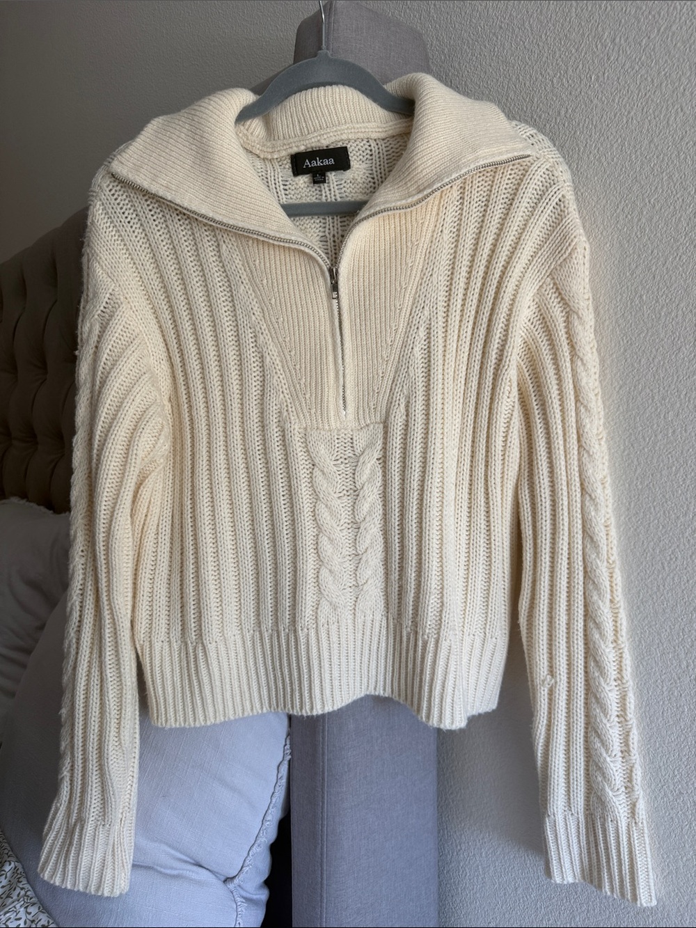 Knit quarter zip